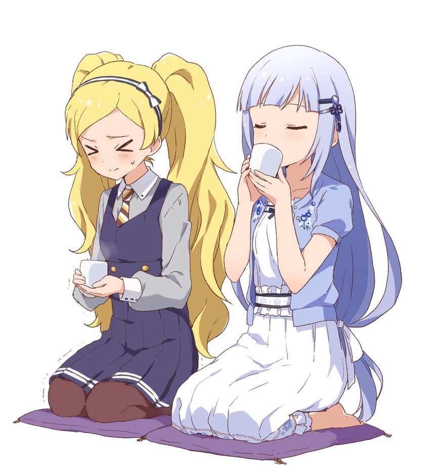 shiraishi tsumugi and emily stewart (idolmaster and 2 more) drawn by buchi_(y0u0ri_)