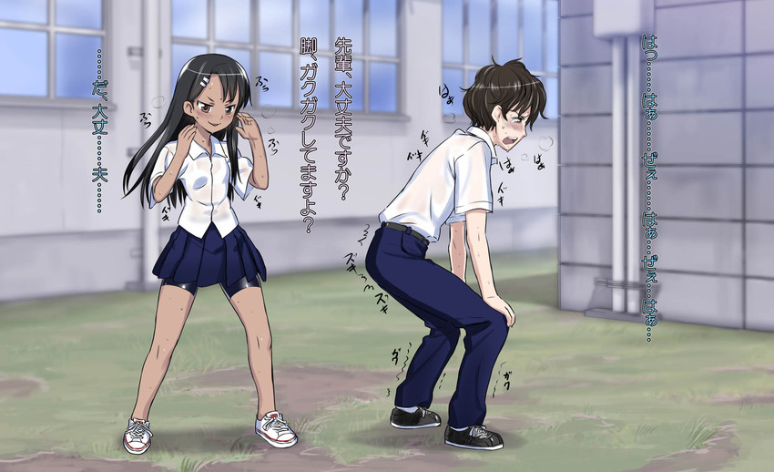 nagatoro hayase and hachiouji naoto (ijiranaide nagatoro-san) drawn by 774_(nanashi)