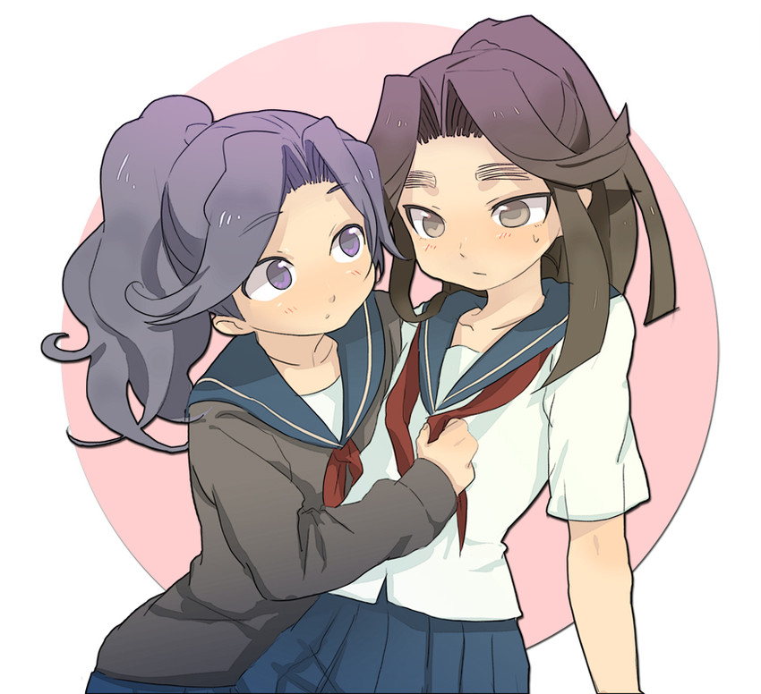 ayabe kihachirou and tairano takiyashamaru (rakudai ninja rantarou) drawn by dadami