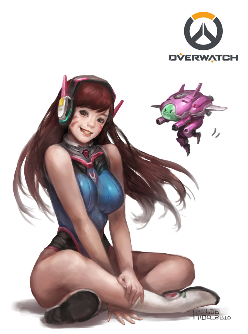 d.va (overwatch and 1 more) drawn by kim_eul_bong