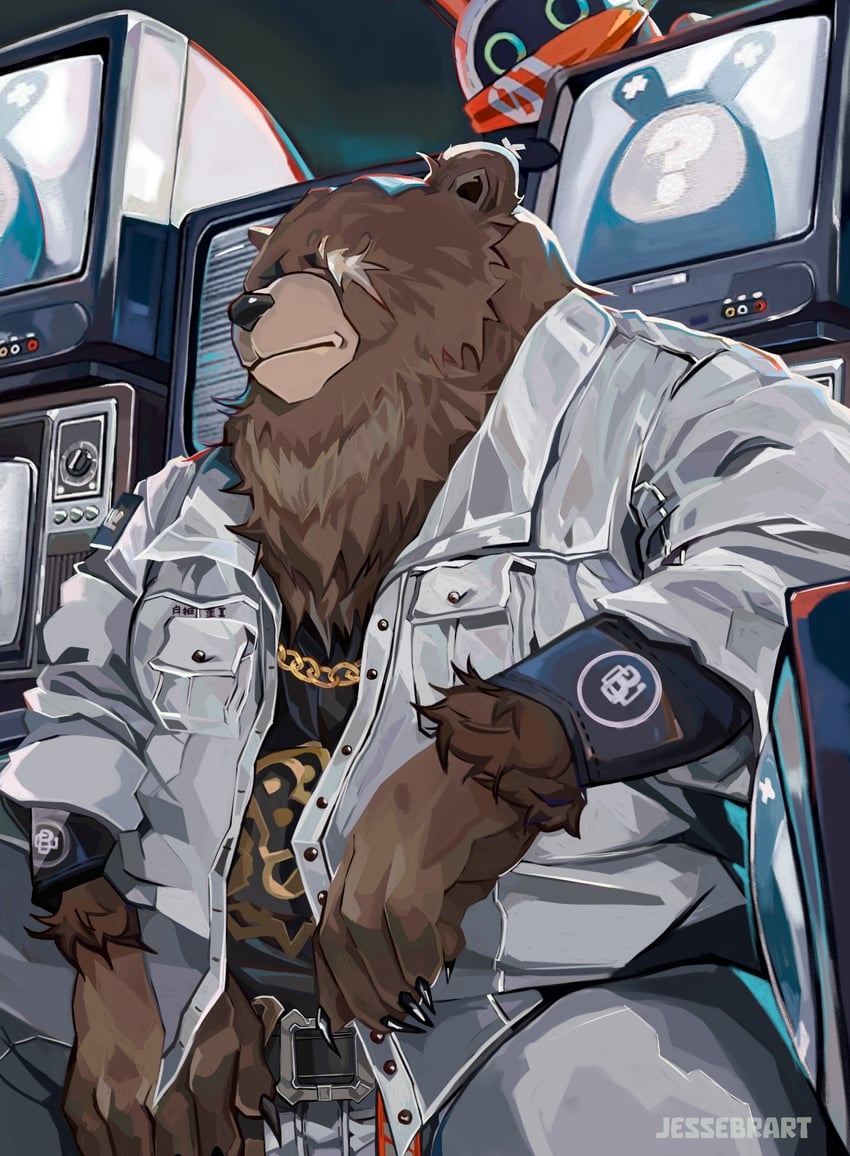 eous and ben bigger (zenless zone zero) drawn by jessebrart