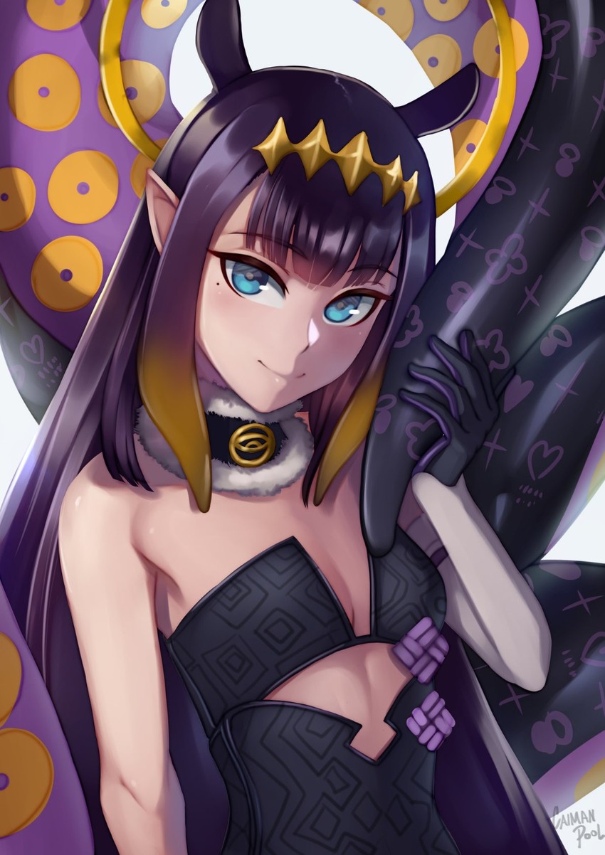 ninomae ina'nis (hololive and 1 more) drawn by caiman_pool