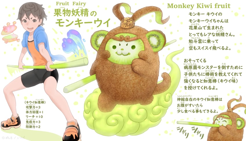 sun wukong (original and 2 more) drawn by ponkichi_(ponkichim)