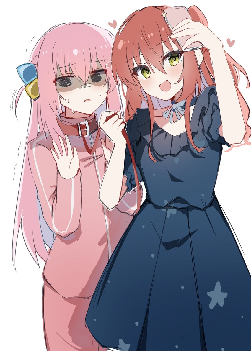 gotoh hitori and kita ikuyo (bocchi the rock!) drawn by sb_(akagikeai)