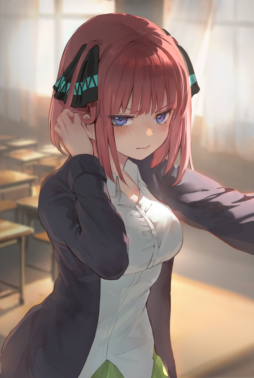 nakano nino (go-toubun no hanayome) drawn by nogi_momoko