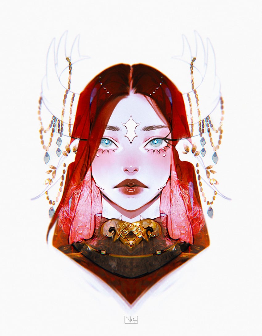 warrior of light (final fantasy and 1 more) drawn by inoaart