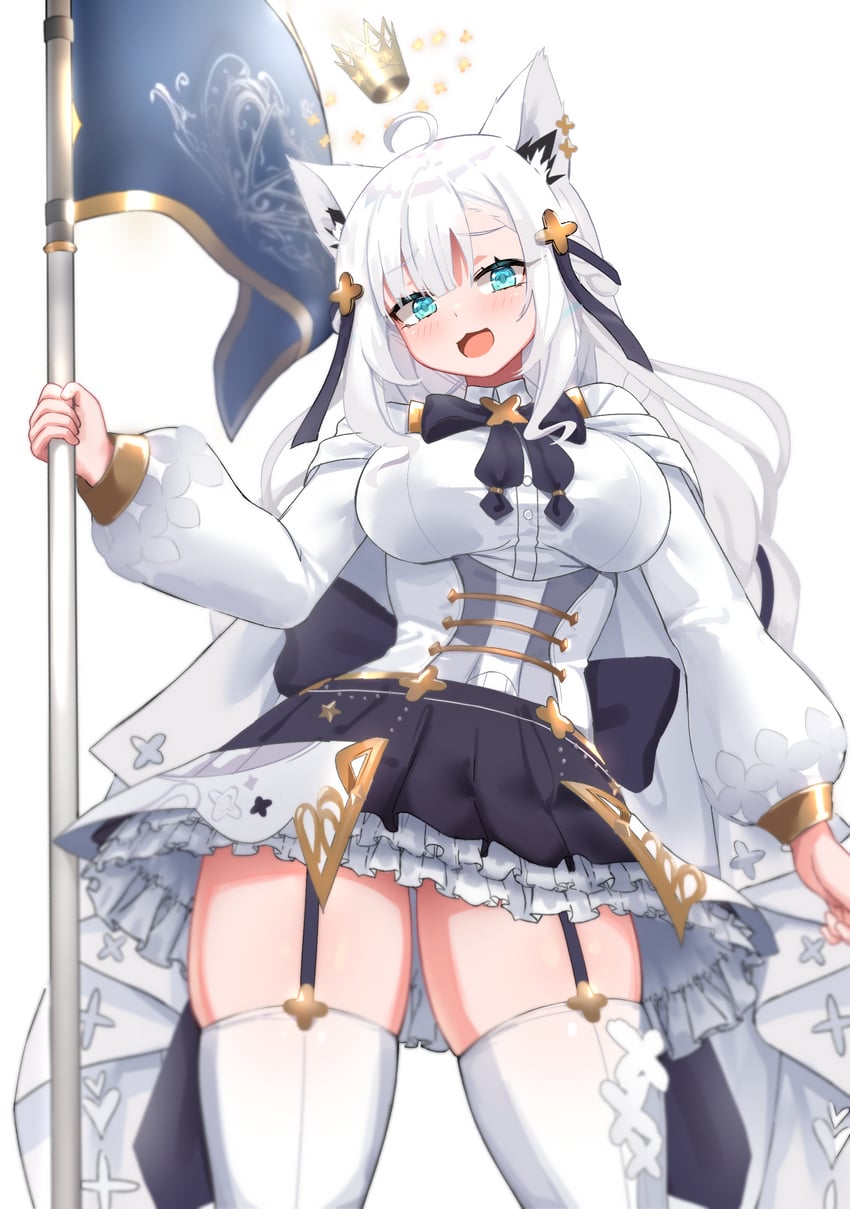 shirakami fubuki (hololive) drawn by tnolize