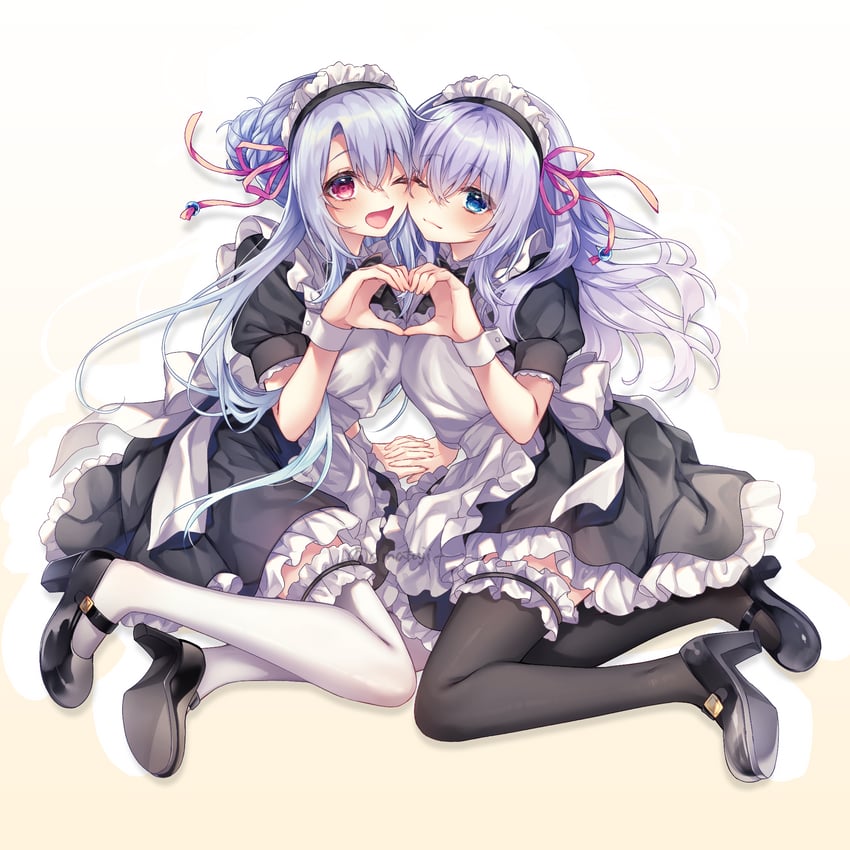 sorakado ao and sorakado ai (summer pockets) drawn by amatsuji