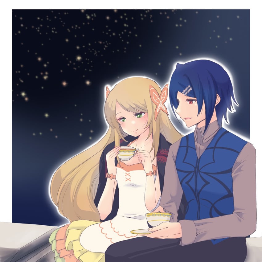 celine and alcryst (fire emblem and 1 more) drawn by ajapa0621