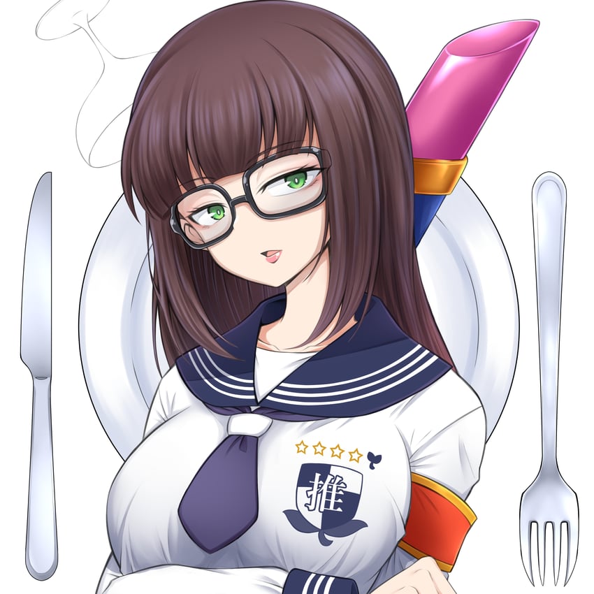 nanae nae (indie virtual youtuber and 2 more) drawn by kin_taron