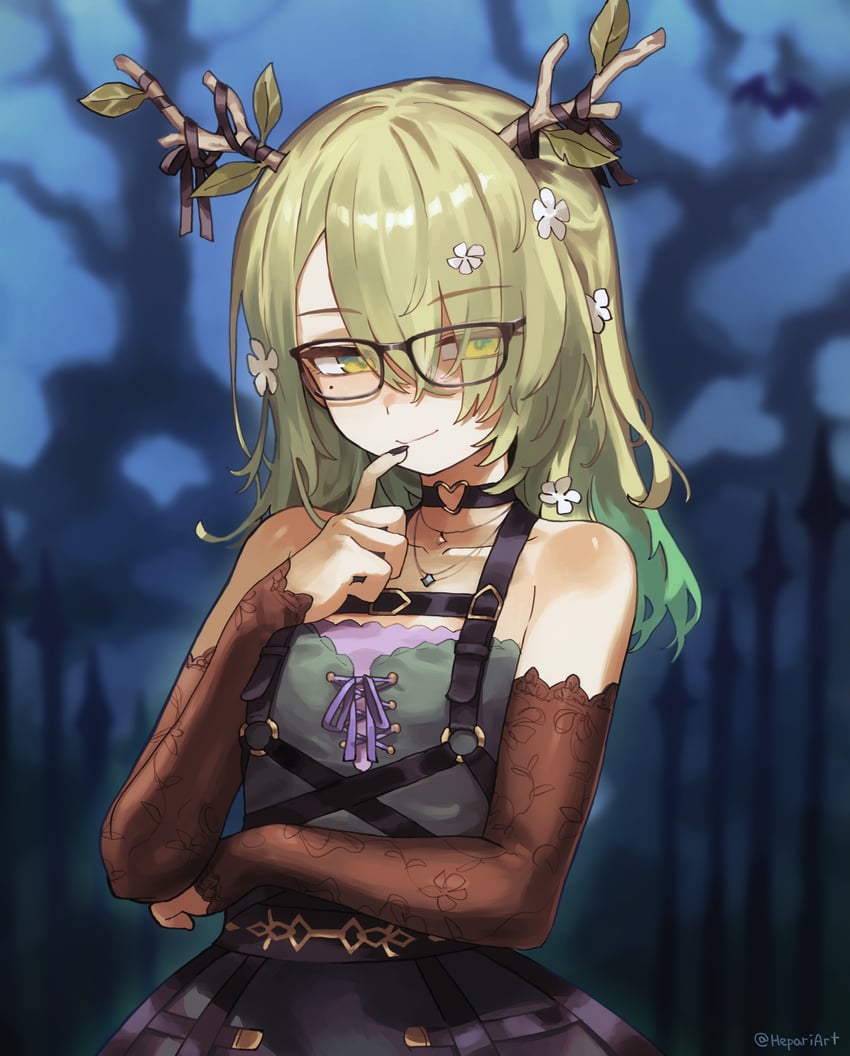 ceres fauna (hololive and 1 more) drawn by hepari