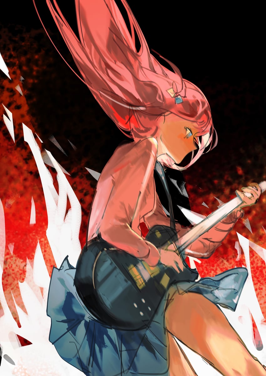 gotoh hitori (bocchi the rock!) drawn by luo_stack
