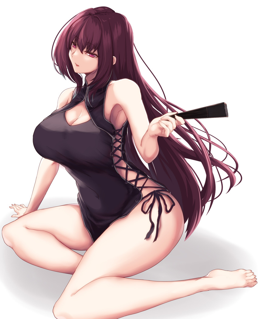 scathach (fate and 1 more) drawn by saboten_teishoku