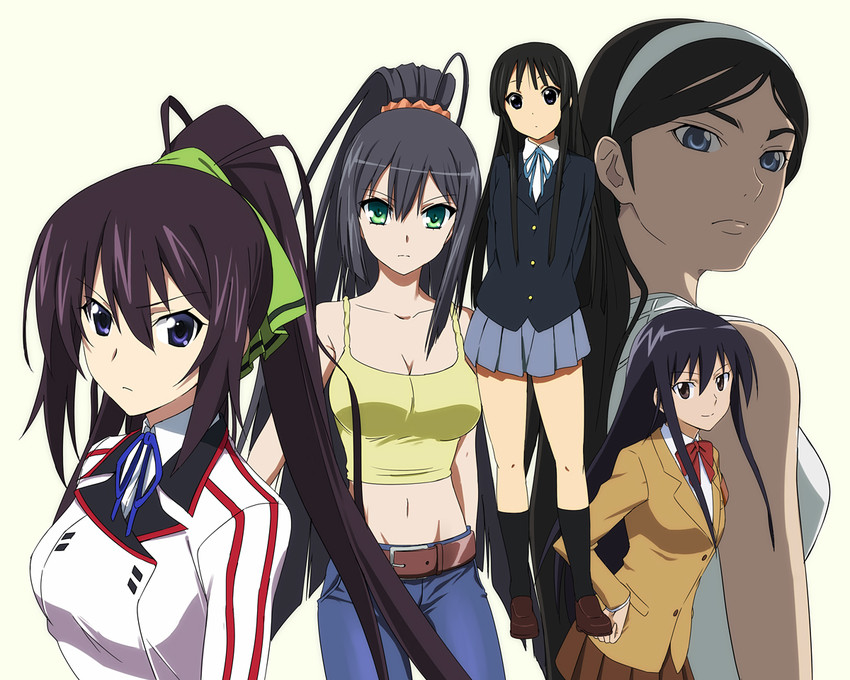 akiyama mio, shinonono houki, kumashiro maya, hikasa youko, seraphim, and 1 more (k-on! and 4 more) drawn by yuu_(1007yu)