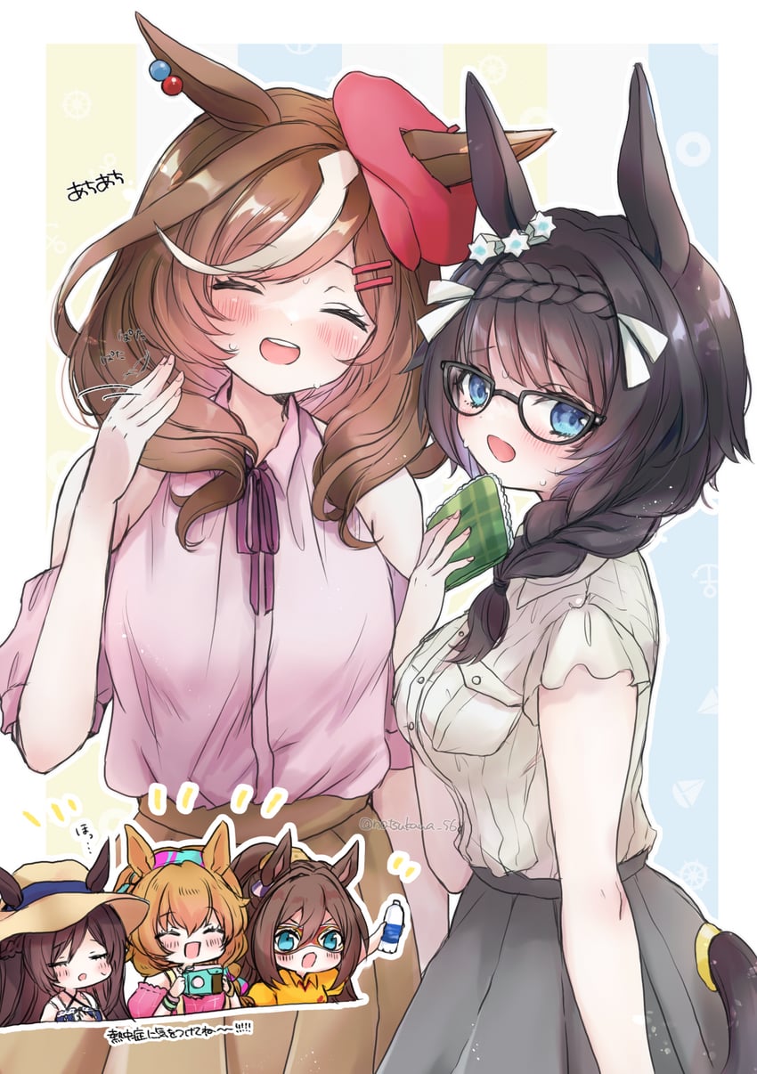 matikane tannhauser, mejiro dober, el condor pasa, zenno rob roy, and taiki shuttle (umamusume) drawn by touko_56