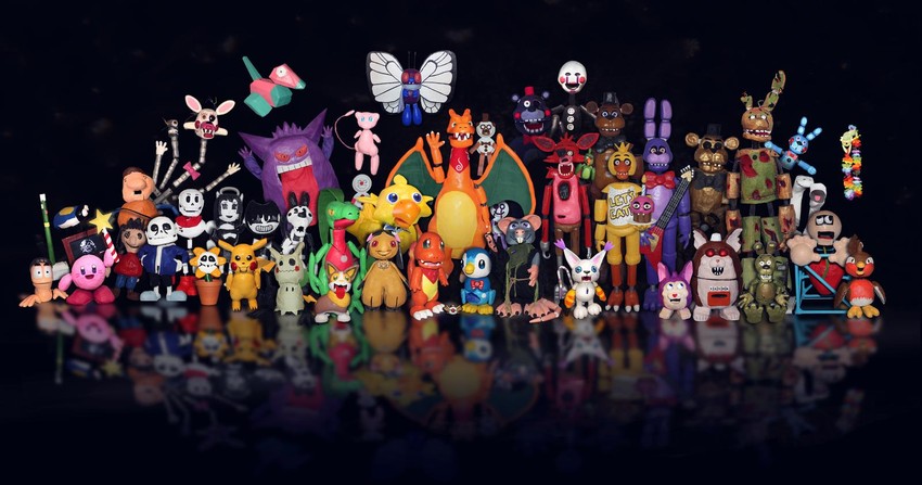 pikachu, kirby, charizard, gengar, mimikyu, and 39 more (original and 17 more) drawn by tommygk