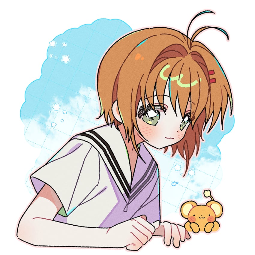 kinomoto sakura and kero (cardcaptor sakura) drawn by yalmyu