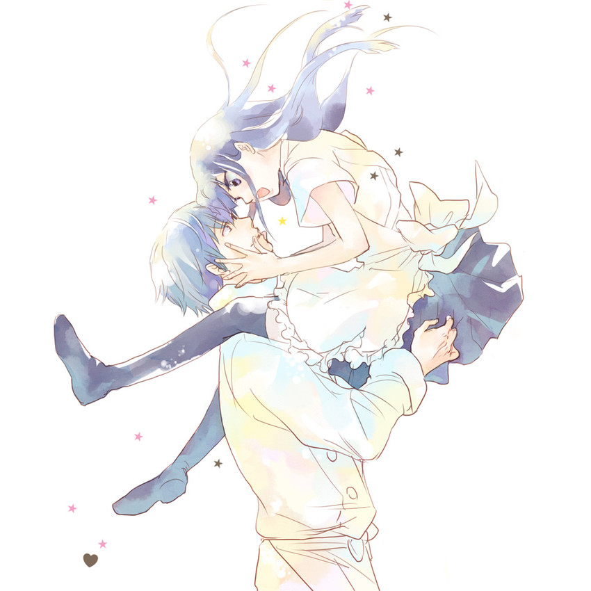 yamada aoi and souma hiroomi (working!!) drawn by machita