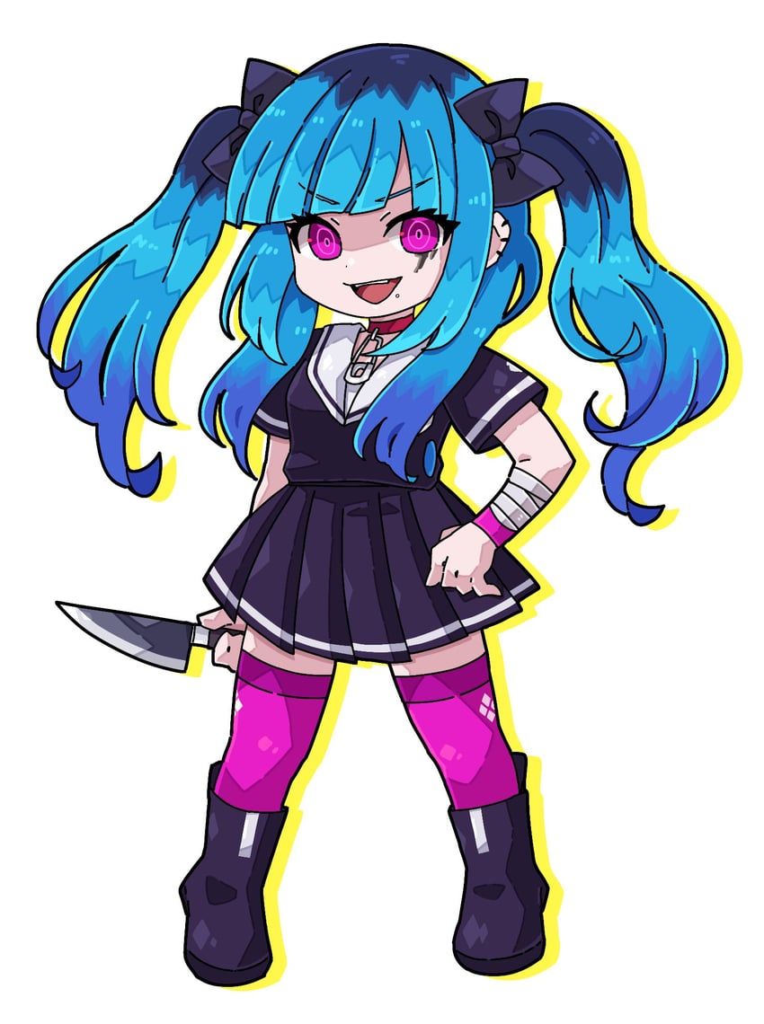amemiya darumi (the hundred line -last defense academy-) drawn by kedamamax