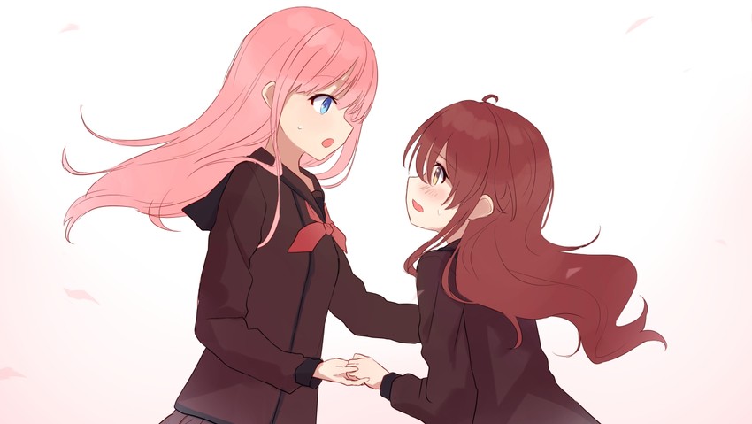 yoshida yuuko and chiyoda momo (machikado mazoku) drawn by daifuku_(tkja3555)