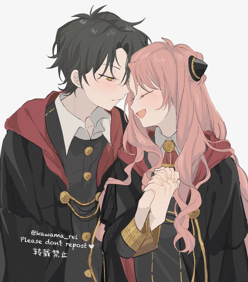 anya and damian desmond (spy x family) drawn by kawama_rei