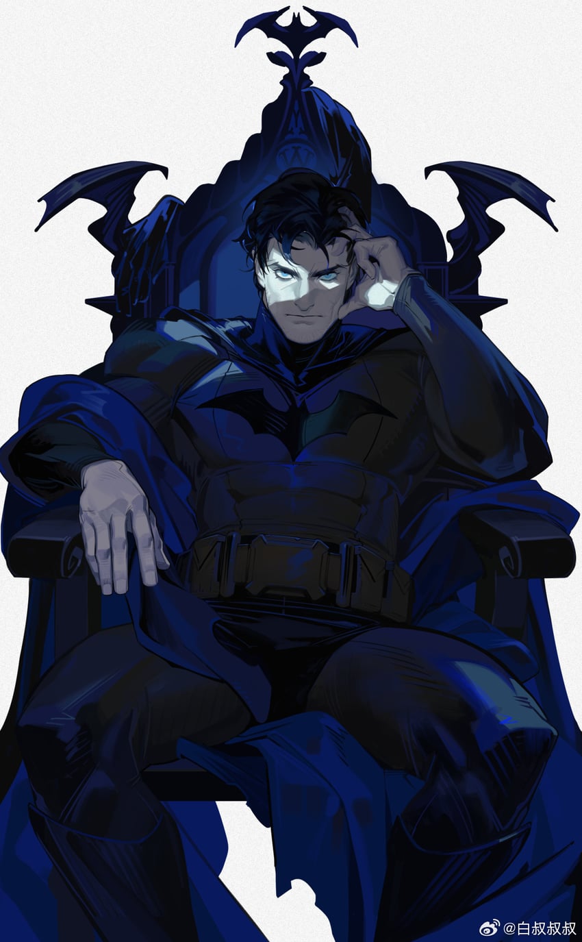 batman and bruce wayne (dc comics and 1 more) drawn by white-corner