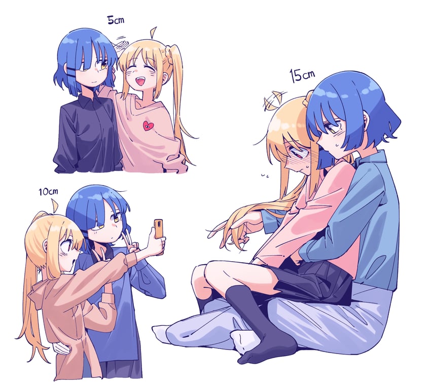 ijichi nijika and yamada ryo (bocchi the rock!) drawn by neonfloyd