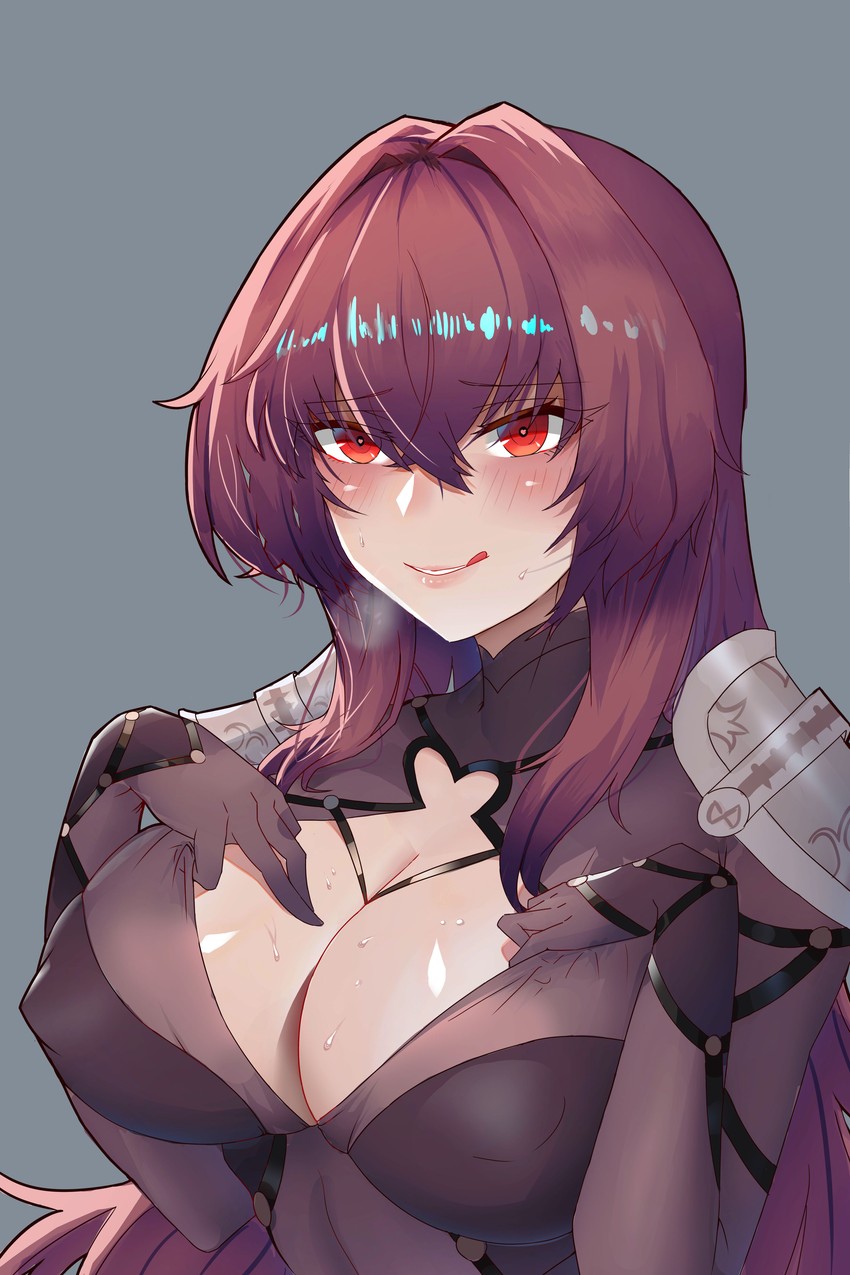scathach (fate and 1 more) drawn by kongbai_huanxiang