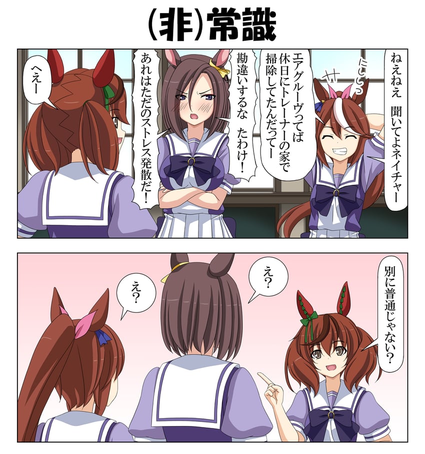 tokai teio, nice nature, and air groove (umamusume) drawn by rappa_(rappaya)