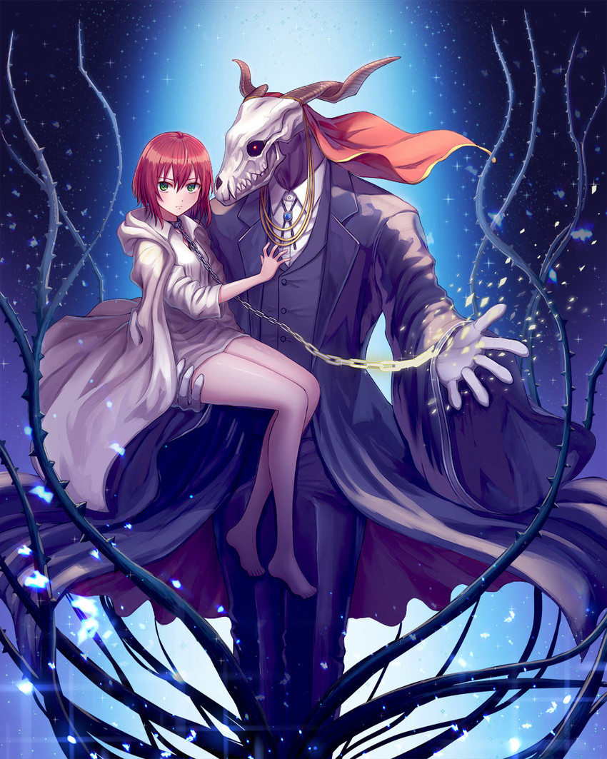 hatori chise and elias ainsworth (mahou tsukai no yome) drawn by seungju_lee