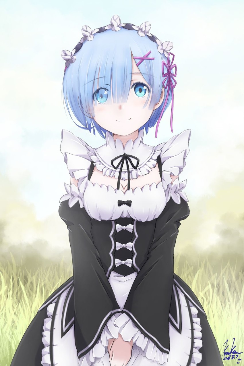 rem (re:zero kara hajimeru isekai seikatsu) drawn by kem_kem