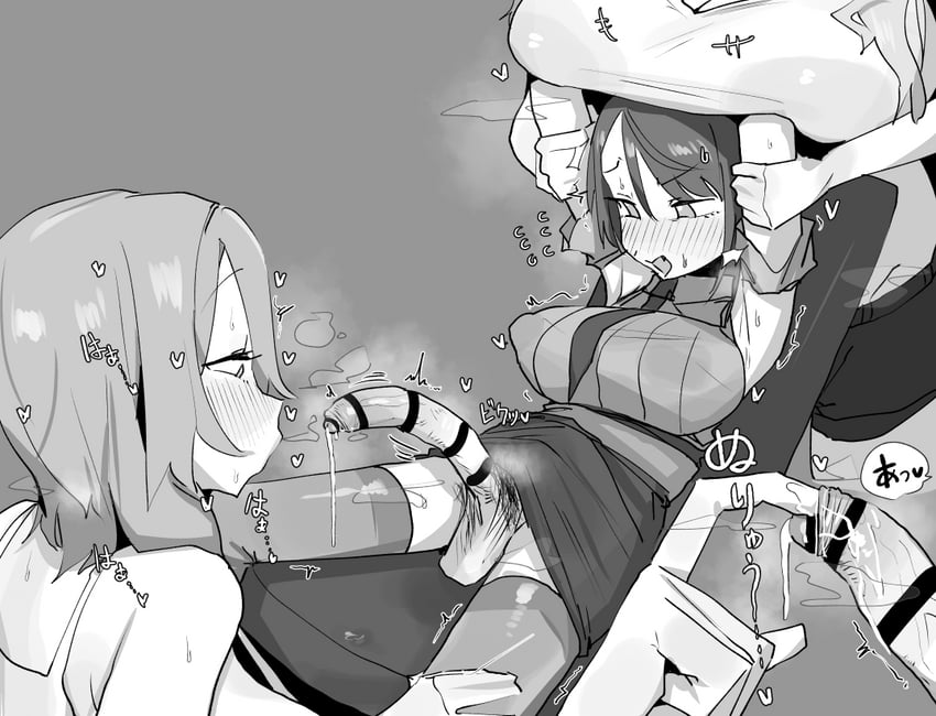 oozora subaru, shirogane noel, and shishiro botan (hololive and 1 more) drawn by leebo_(leeboxxx)