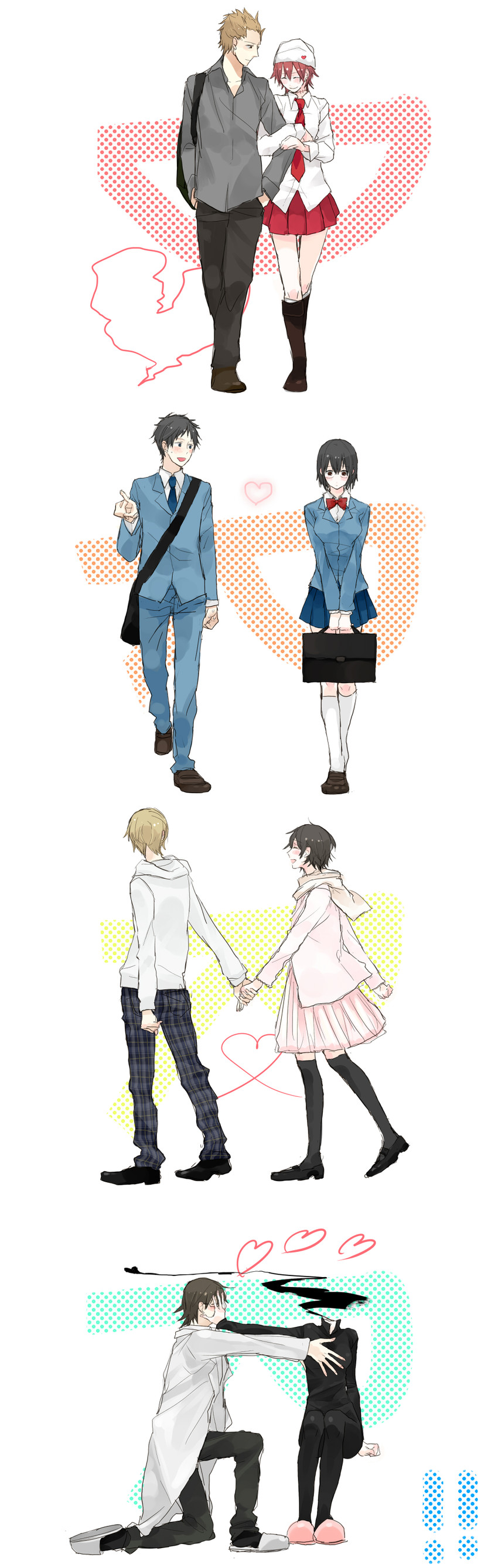 sonohara anri, celty sturluson, ryuugamine mikado, kida masaomi, kishitani shinra, and 3 more (durarara!!) drawn by urahara