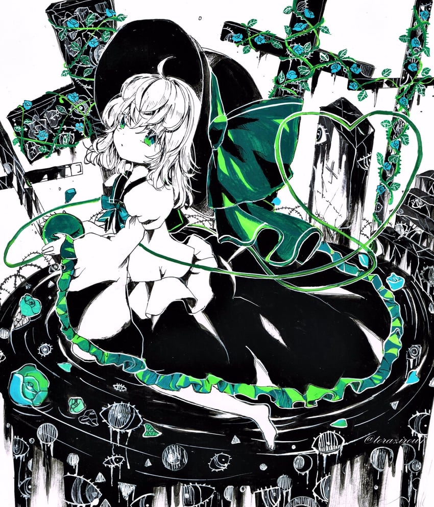 komeiji koishi (touhou) drawn by torajirou_(toraneko_zirou)