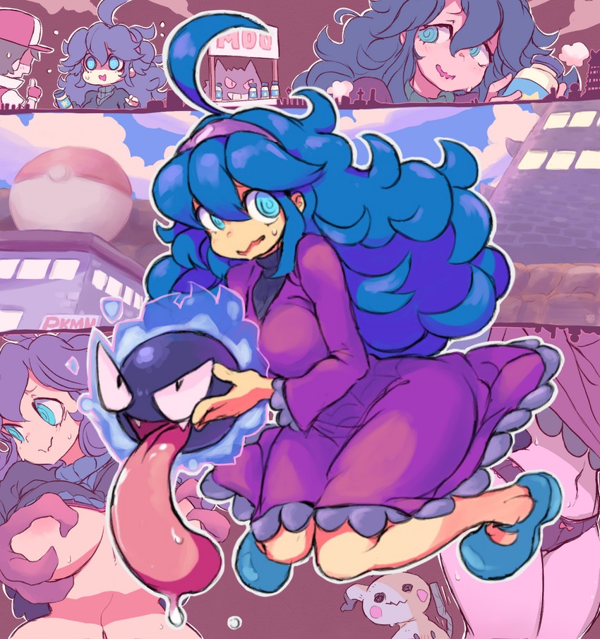 red, hex maniac, gengar, mimikyu, gastly, and 1 more (pokemon and 2 more) drawn by starmilk