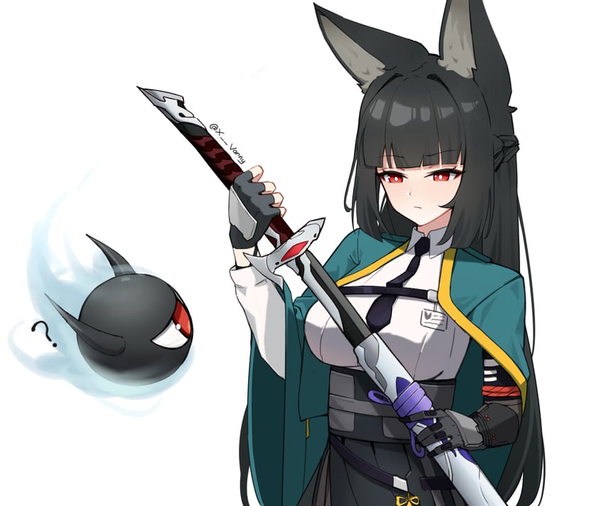hoshimi miyabi and tailless (honkai and 3 more) drawn by xsan_vanny