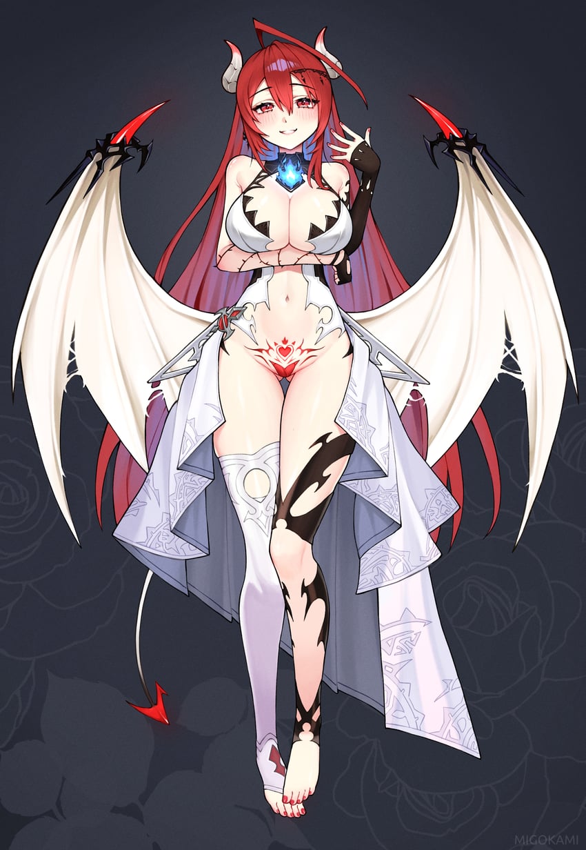 elizabeth rose bloodflame (hololive and 1 more) drawn by migokami