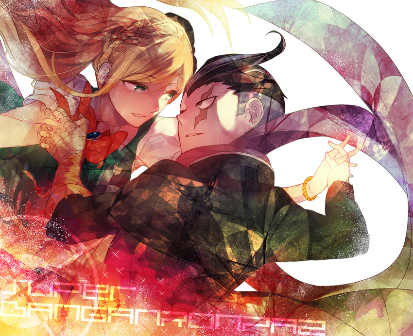 sonia nevermind and tanaka gundham (danganronpa and 1 more) drawn by kuro_no_haijin