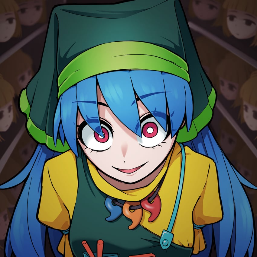 haniyasushin keiki and joutouguu mayumi (touhou) drawn by solidus_(sword_cube)