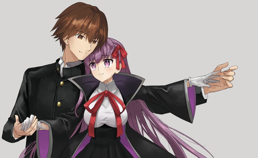 bb and kishinami hakuno (fate and 2 more) drawn by ashiwara_yuu