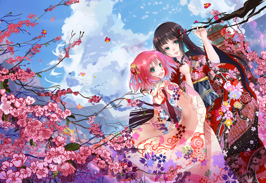 kurosawa dia and kurosawa ruby (love live! and 1 more) drawn by demizu_reiko