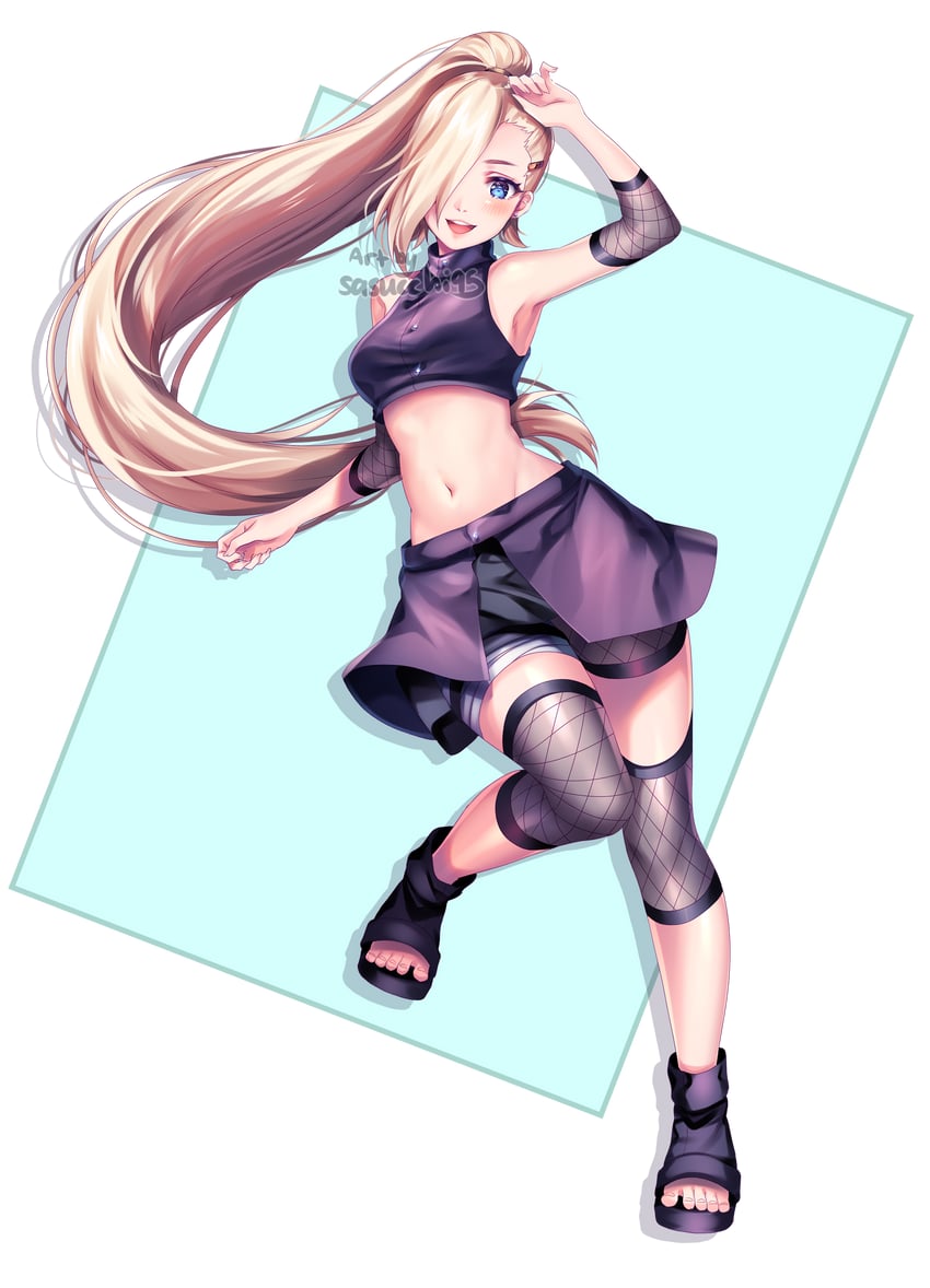 yamanaka ino (naruto and 1 more) drawn by sasucchi95
