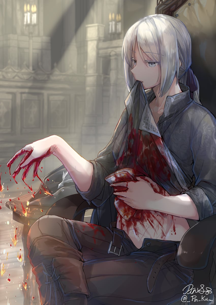 lady maria of the astral clocktower (bloodborne) drawn by pin.s