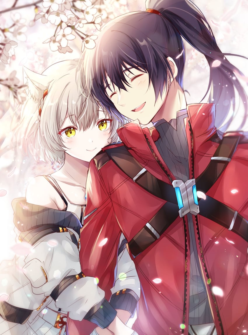 mio and noah (xenoblade chronicles and 1 more) drawn by ui_frara