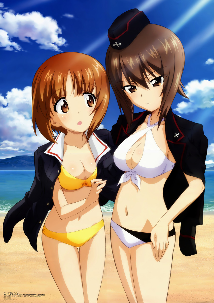 nishizumi miho and nishizumi maho (girls und panzer and 1 more) drawn by sugimoto_isao