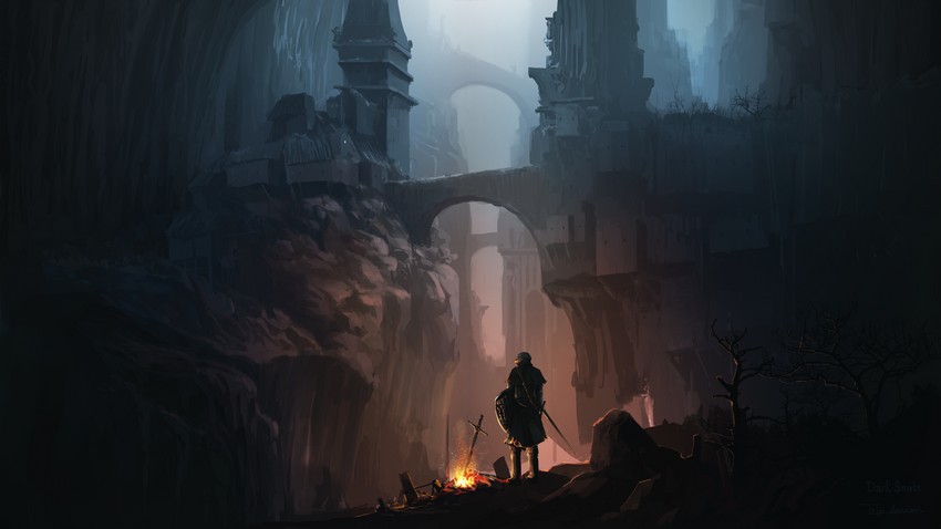 chosen undead (dark souls and 1 more) drawn by tripdancer