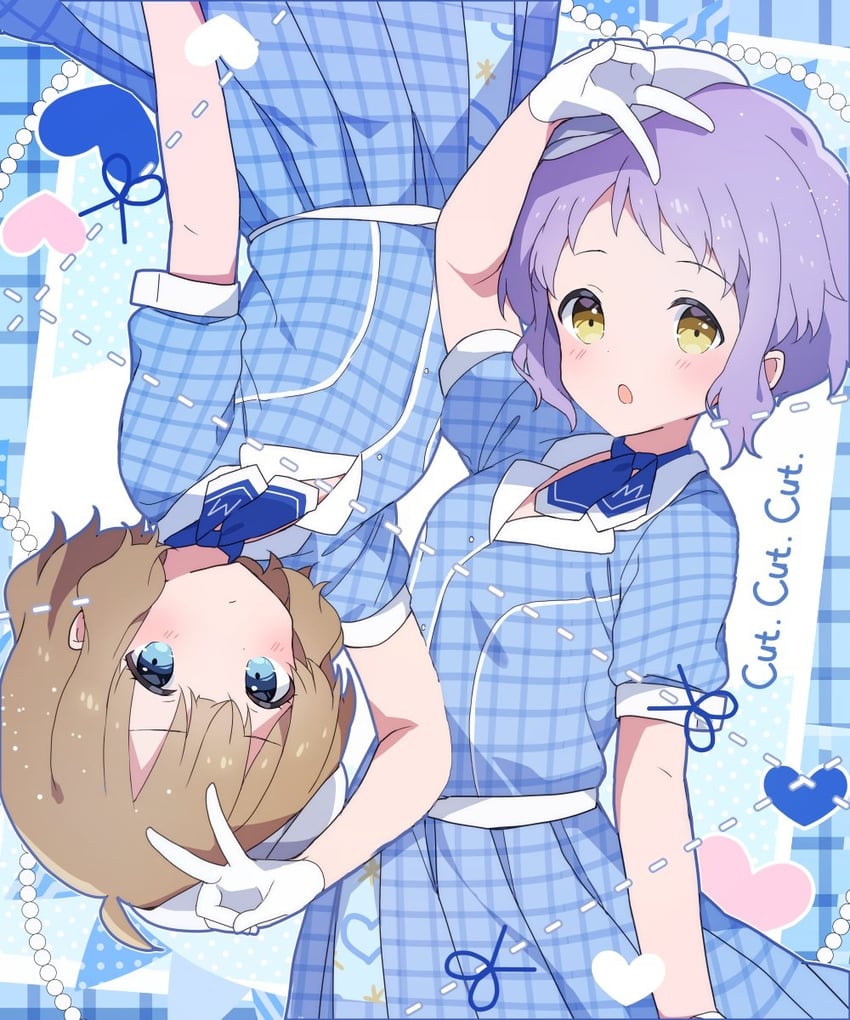 suou momoko and makabe mizuki (idolmaster and 2 more) drawn by mochigome_(ununquadium)