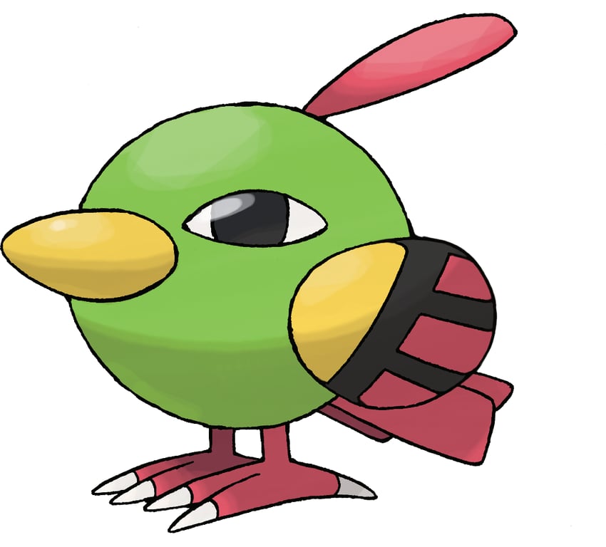 natu (pokemon and 1 more) drawn by sugimori_ken