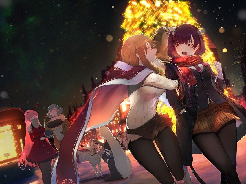 springfield, spas-12, negev, grizzly mkv, ntw-20, and 1 more (girls' frontline) drawn by isaka_wasabi