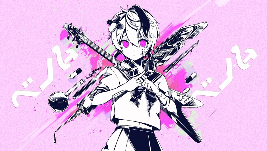 flower (vocaloid and 1 more) drawn by nou_(nounknown)